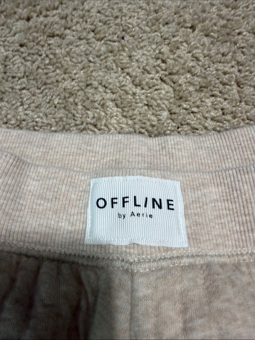 Aerie Offline Wide Leg Lounge Pants Oatmeal Color Large - Picture 4 of 6